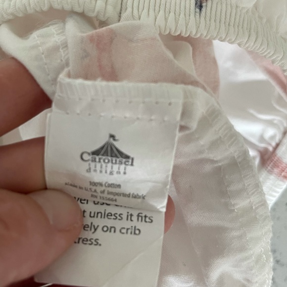 Carousel designs mini crib sheet - Picture 3 of 4